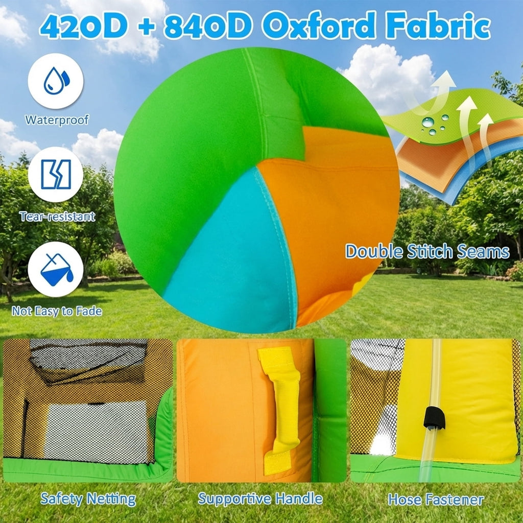 Redsmile Kids Inflatable Water Park Bounce House with 480W Blower - Multicolor - Kids Birthday Party